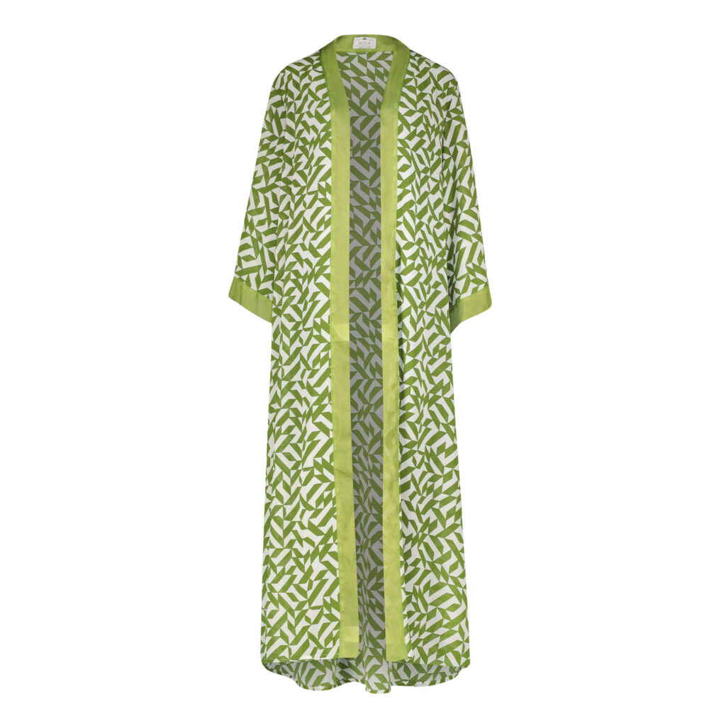 Kimono_ Green Shifon_Front